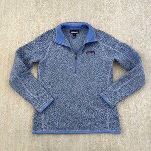 Patagonia Womens Better Sweater Quarter Zip Pullover S